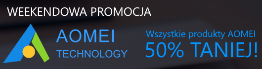 AOMEI 50% taniej